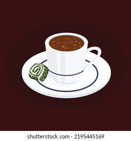 Coffee turka icon cartoon style Royalty Free Vector Image