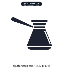 Turkish Coffee icon symbol template for graphic and web design collection logo vector illustration