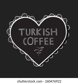 Turkish coffee logo.