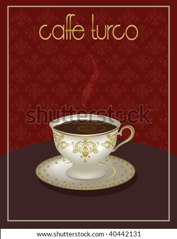 Turkish coffee poster