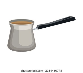 turkish coffee pot icon isolated