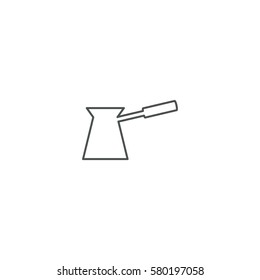 turkish coffee pot icon. sign design