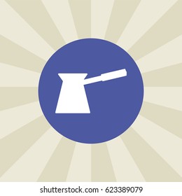 turkish coffee pot icon. sign design. background