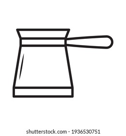 turkish coffee pot on background