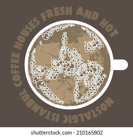 turkish coffee vector art