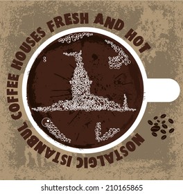 turkish coffee vector art