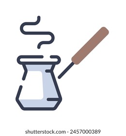 Vector de café turco icono ilustración