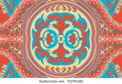 Turkish colorful pattern. for textile, design and backgrounds. Vector design
