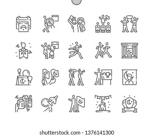 Turkish Commemoration of Ataturk, Youth and Sports Day Well-crafted Pixel Perfect Vector Thin Line Icons 30 2x Grid for Web Graphics and Apps. Simple Minimal Pictogram