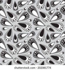 Turkish cucumber black and white background seamless