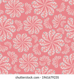 Turkish cucumber seamless pattern. Art design element red stock vector illustration for web, for print, for fabric print, for wallpaper