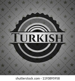 Turkish dark emblem. Retro