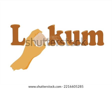 Turkish delight logo, Turkish delight text, type delight, Turkish delight background, logo