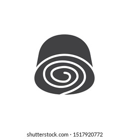 Turkish delight vector icon. filled flat sign for mobile concept and web design. Traditional turkish lokum glyph icon. Symbol, logo illustration. Vector graphics