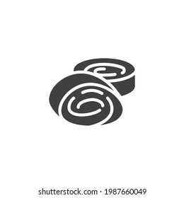 Icono vectorial de deleite turco. signo plano relleno para concepto móvil y diseño web. Lokum suda un icono de glifo. Símbolo, ilustración del logotipo. Gráficos vectoriales