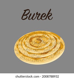 Turkish dish burek. Borek, burek, pide, pita sac. Traditional authentic Turkish food. 