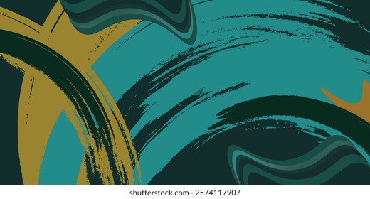 Turkish Ebru style wave squeezing on the water with colors. Stylish combination of luxury. Contemporary art marble liquid texture.