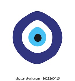 Turkish evil eye amulet sign vector design.