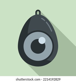 Turkish eye amulet icon flat vector. Magic hamsa. Religion esoteric