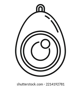 Turkish eye amulet icon outline vector. Magic hamsa. Religion esoteric
