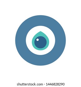 turkish eye icon, vector illustration
