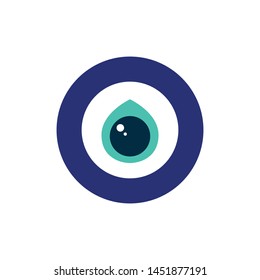 turkish eye icon, vector illustration