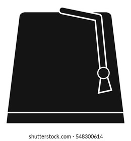 Turkish fez icon. Simple illustration of turkish fez vector icon for web