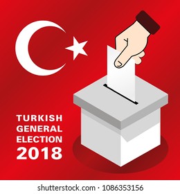 Turkish General Election 2018 Illustration.