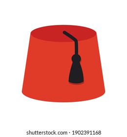 The Turkish hat. Isolated Vector Illustration