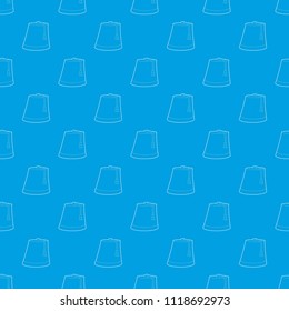 Turkish hat pattern vector seamless blue repeat for any use