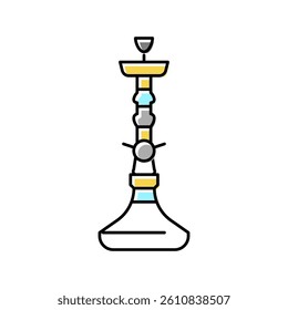 turkish hookah color icon vector. turkish hookah sign. isolated symbol illustration