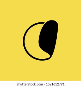 Turkish Lahmacun icon isolated on Yellow Background. Fast Food Concept. - Vector 