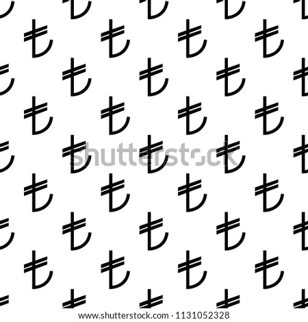 turkish lira icon in Pattern style