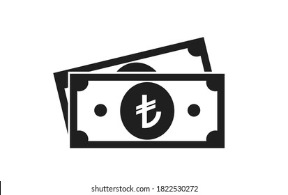 turkish lira icon. vector cash and money symbol. financial and banking design element