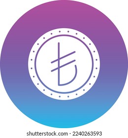 Icono vectorial de la lira turca. Se puede usar para imprimir, móviles y aplicaciones web.