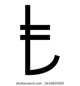 Turkish lire currency icon. currency icon vector