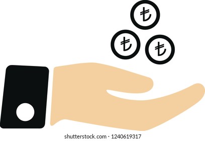 turkish money vector