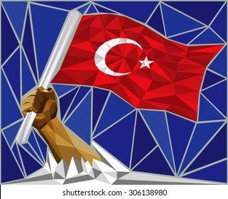 Turkish Mosaic Flag