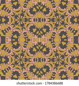 Turkish mosque seamless pattern graphic design. Middle east floral tile ornament. Wallpaper seamless pattern. Traditional islamic abstract star geometric ornament. Ethnic vector background