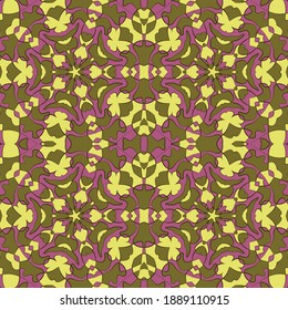 Diseño gráfico de patrones sin fisuras de la mezquita turca. Ornamento geométrico marroquí de baldosas. Patrón sin fisuras en papel tapiz. Ornamento geométrico floral tradicional islamico abstracto. Fondo del vector oriental