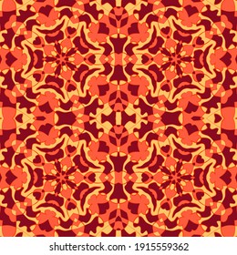Turkish mosque seamless pattern graphic design. Moroccan geometric tile ornament. Wallpaper seamless pattern. Traditional islamic abstract flower geometric ornament. Arabesque vector composition