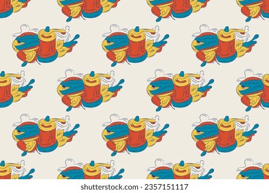 Turkish Mosque Window Vector Seamless Pattern. Ramadan mubarak muslim background. Traditional ramadan kareem mosque pattern with gold grid mosaic. Islamic window grid design of lantern shapes tiles.