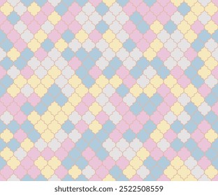 Turkish Mosque Window Vector Seamless Pattern. Eid al fitr muslim background. Traditional ramadan mosque ornament. Holy month ramadan kareem mosque pattern. Lantern shapes ethnic motif