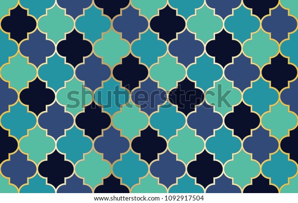 Turkish Mosque Window Vector Seamless Pattern Stock Vector (Royalty ...
