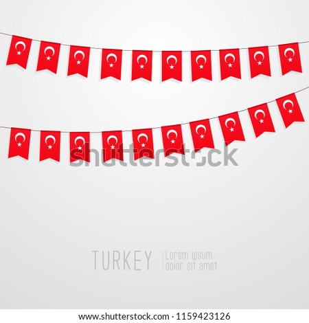 Similar – Image, Stock Photo Turkish Flag hanging out the car window