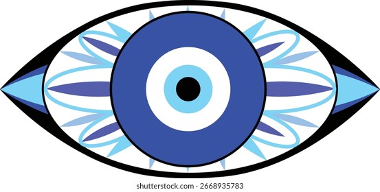 Símbolo turco del Vector del mal de ojo de Nazar