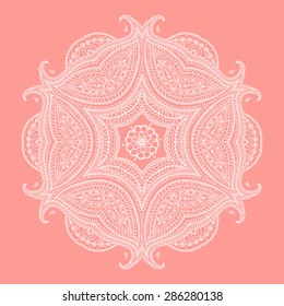 Turkish ornament , circular pattern, vector image