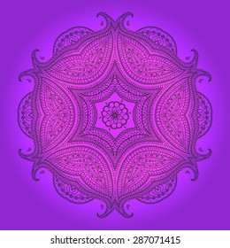 Turkish ornament , circular pattern, vector image