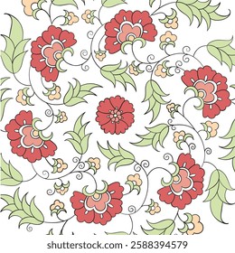 Turkish Ornament Tile Art, Printable Art, Ottoman Iznik Tile Design Art