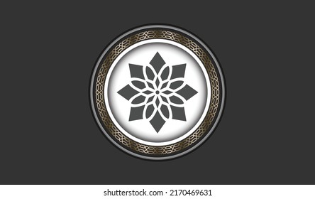 Turkish and Ottoman style 3d motif. Vector Illustration. Geometric Islamic Ornament for decoration. decorative ornament, Islamic motif.